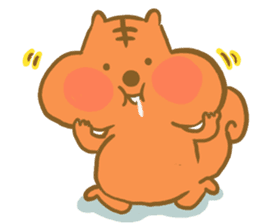 Gluttony sticker of gluttonous squirrel sticker #7579131