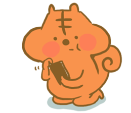 Gluttony sticker of gluttonous squirrel sticker #7579132