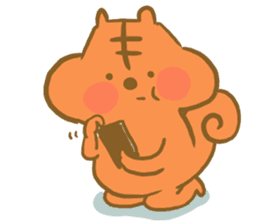 Gluttony sticker of gluttonous squirrel sticker #7579132