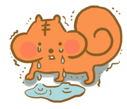 Gluttony sticker of gluttonous squirrel sticker #7579138