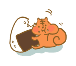 Gluttony sticker of gluttonous squirrel sticker #7579139