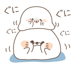 cute seal and Stinging tongue seal sticker #7579666