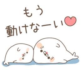 cute seal and Stinging tongue seal sticker #7579668