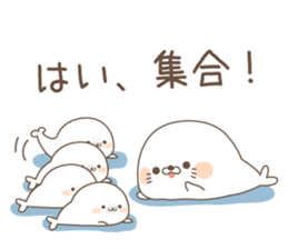 cute seal and Stinging tongue seal sticker #7579674