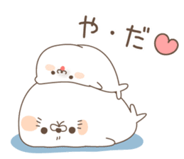 cute seal and Stinging tongue seal sticker #7579680