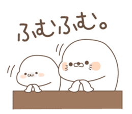 cute seal and Stinging tongue seal sticker #7579688