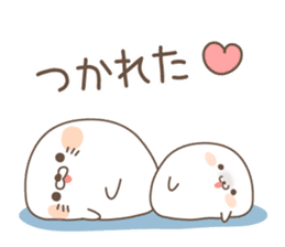 cute seal and Stinging tongue seal sticker #7579693