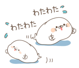 cute seal and Stinging tongue seal sticker #7579696