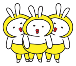 A Rabbit with yellow suit sticker #7579980