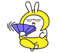 A Rabbit with yellow suit sticker #7579983