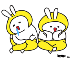 A Rabbit with yellow suit sticker #7579987