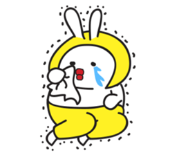 A Rabbit with yellow suit sticker #7579988