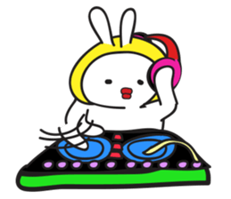 A Rabbit with yellow suit sticker #7579991