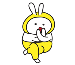 A Rabbit with yellow suit sticker #7579994