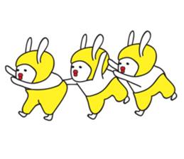 A Rabbit with yellow suit sticker #7579995