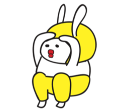 A Rabbit with yellow suit sticker #7579998