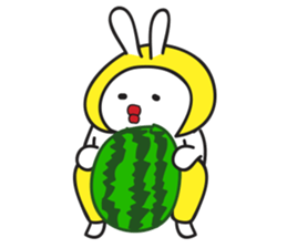 A Rabbit with yellow suit sticker #7579999