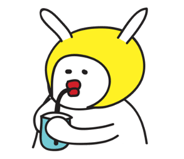 A Rabbit with yellow suit sticker #7580007