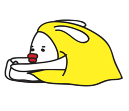 A Rabbit with yellow suit sticker #7580008