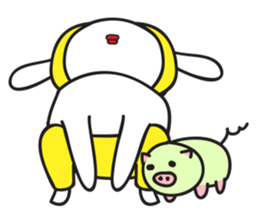 A Rabbit with yellow suit sticker #7580009