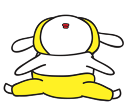 A Rabbit with yellow suit sticker #7580011