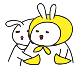 A Rabbit with yellow suit sticker #7580015