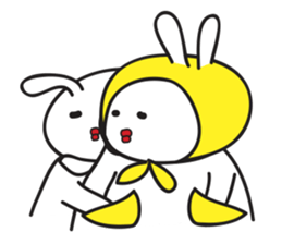A Rabbit with yellow suit sticker #7580016
