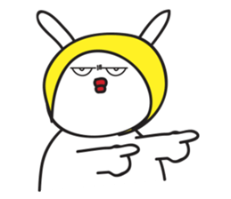 A Rabbit with yellow suit sticker #7580019