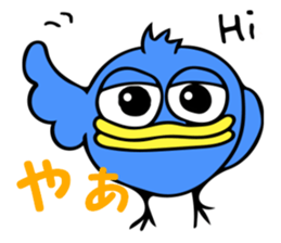Blue bird of the happiness sticker #7581940
