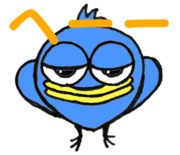 Blue bird of the happiness sticker #7581947