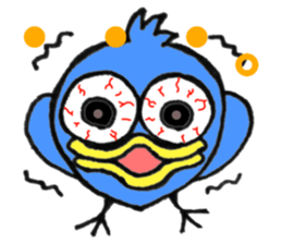 Blue bird of the happiness sticker #7581949