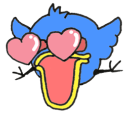 Blue bird of the happiness sticker #7581953