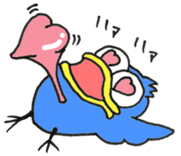 Blue bird of the happiness sticker #7581954