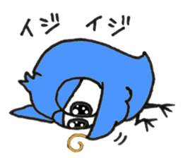 Blue bird of the happiness sticker #7581956