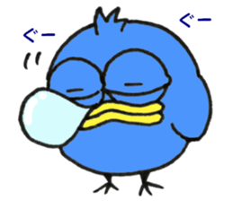 Blue bird of the happiness sticker #7581959