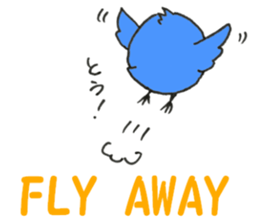 Blue bird of the happiness sticker #7581962