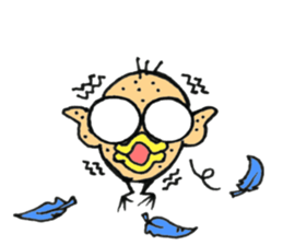 Blue bird of the happiness sticker #7581968