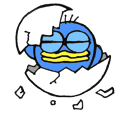 Blue bird of the happiness sticker #7581973