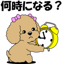 Conversation of Toy Poodle sticker #7581989