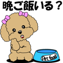 Conversation of Toy Poodle sticker #7582000