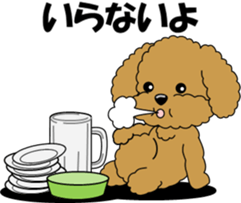 Conversation of Toy Poodle sticker #7582003