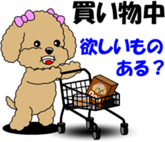Conversation of Toy Poodle sticker #7582013