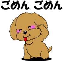 Conversation of Toy Poodle sticker #7582014