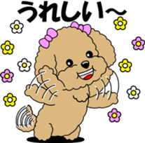 Conversation of Toy Poodle sticker #7582016