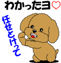 Conversation of Toy Poodle sticker #7582018