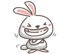 Rabbit bad guy sticker #7582392