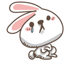 Rabbit bad guy sticker #7582396