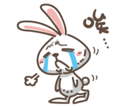 Rabbit bad guy sticker #7582398