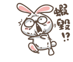 Rabbit bad guy sticker #7582399