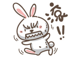 Rabbit bad guy sticker #7582401